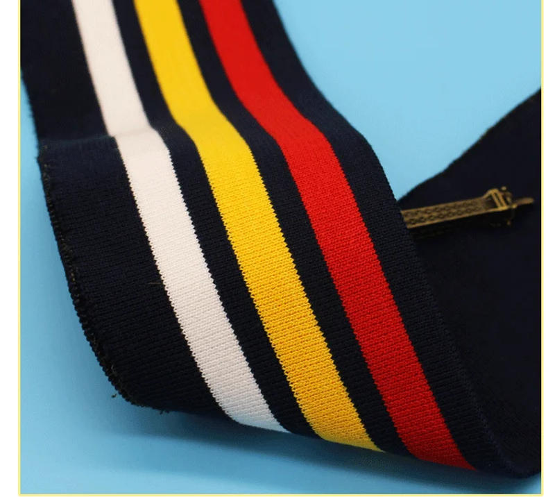 Description Picture 4 of itemStretchy Striped Knitted Fabric DIY Rib Fabric for Sewing Collar Cuffs Garment Accessories Rib Knitted Fabric