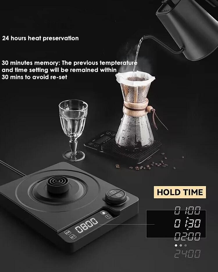 Description Picture 6 of item220V 110V 1200W Gooseneck water kettle with temperature control pour over electric Kettle for Coffee and Tea