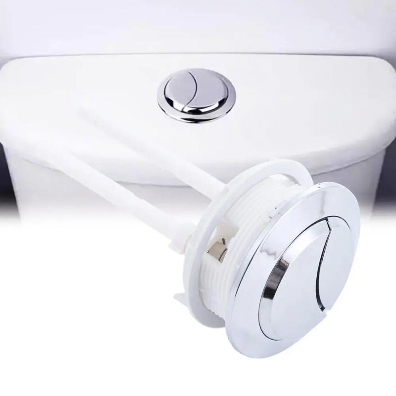 Description Picture 5 of itemFittings Flusher Parts with Thread Dual Push Flushing Dual Flush Valev Buttons Tank Button Bathroom Fixture Toilet Button