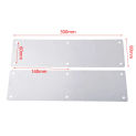 Hardware Door Kick Plate Without Word Plate Door Protection Kick Plate Silver Stainless Steel Practical Durable