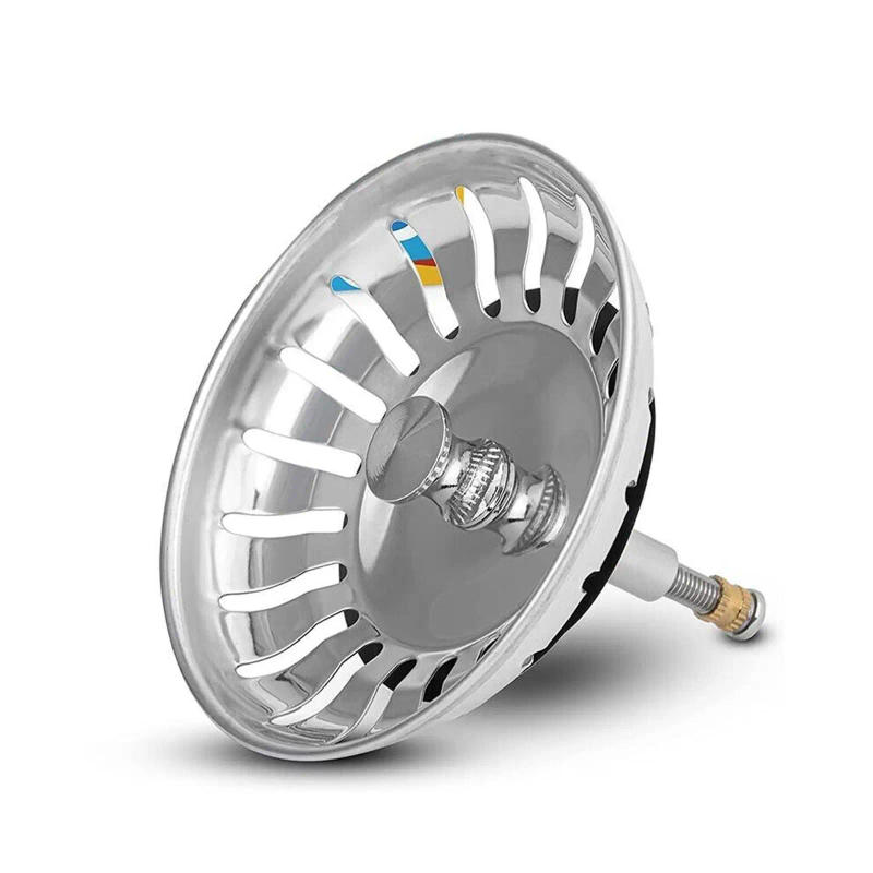 Description Picture 6 of itemSteel Replacement Strainer 79/82mm Kitchen Stopper Basin Drainer Plug Leach Water Filter Sink Basket Waste Strain A1p0