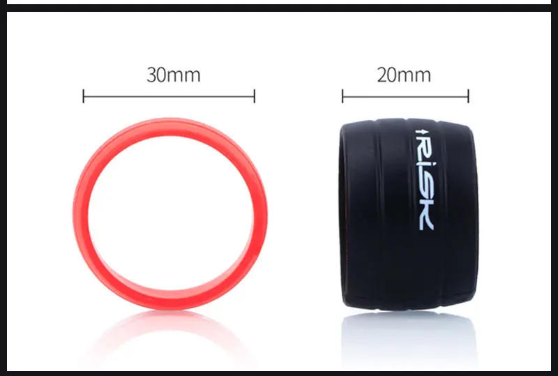 Description Picture 4 of itemRisk Road Bike Handlebar Tape Fixed Ring Non-Slip Bicycle Handlebar Winding Silica Gel Cover Wrap Route Protector