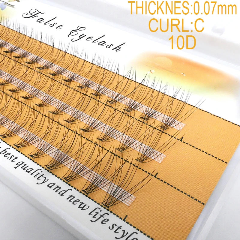 Description Picture 3 of item1 box 60 clusters 10D Extension eyelashes，Natural individual eyelashes, Natural Thick False Eyelashes, Individual Eyelash Bunche