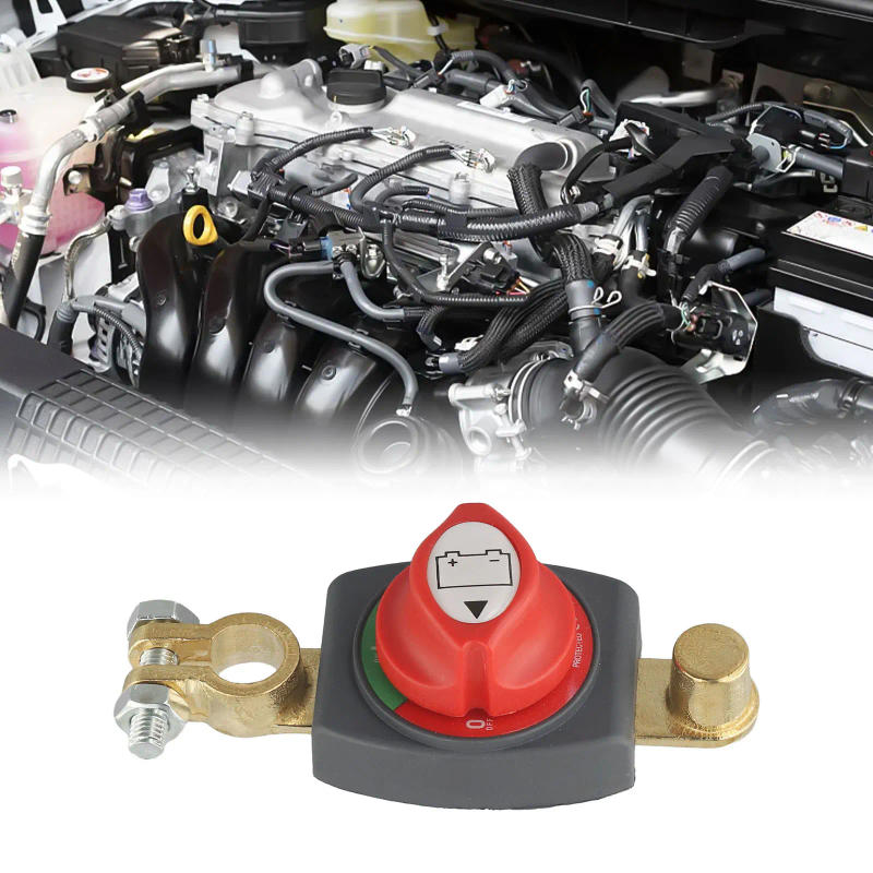 Description Picture 5 of item275A Top Post Battery Disconnect Switch 12-48V  Heavy-Duty Marine Battery Switch Top Post Battery Switch For Cars Vehicles RV