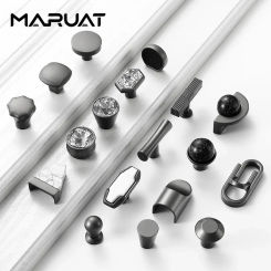 Zinc Alloy Single Hole Furniture Handle Kitchen Cabinet Drawer Shoe Cabinet Bedroom Wardrobe Dressing Table Cabinet Door Handle