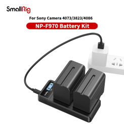 SmallRig NP-F970 7800mAh Camera Battery Charger Kit Dual Fast Charging LCD displays For Sony Camera Power Bank 4073/4086/3823