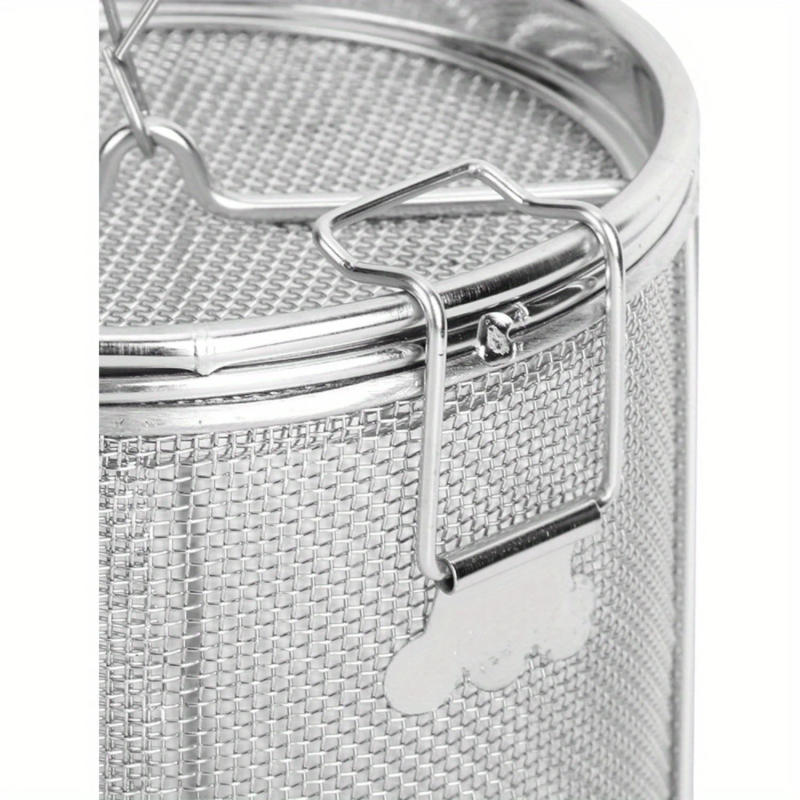 Description Picture 6 of itemStainless Steel Mesh Tea Strainer Spice Filter Tea Infuser Soup Seasonings Separation Basket with Chain Hook to Brew Loose Leaf
