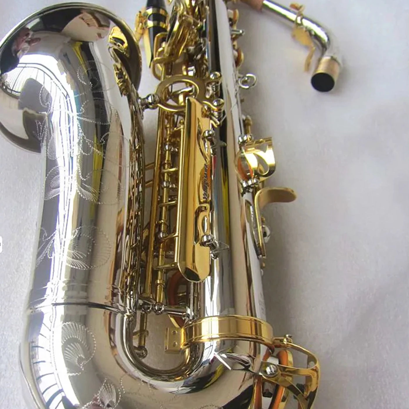 Description Picture 5 of itemHigh Quality SC9937 Alto Saxophone E-flat Brass Black nickel plating Saxophone Eb Alto Jazz Instrument with Accessories