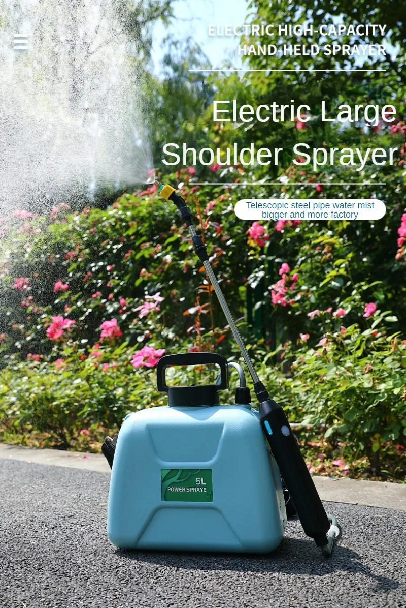 Description Picture 2 of itemShoulder Style Electric Sprayer 5L Watering Can With Spray Gun Automatic Garden Plant Mister USB Rechargeable Irrigation Tool