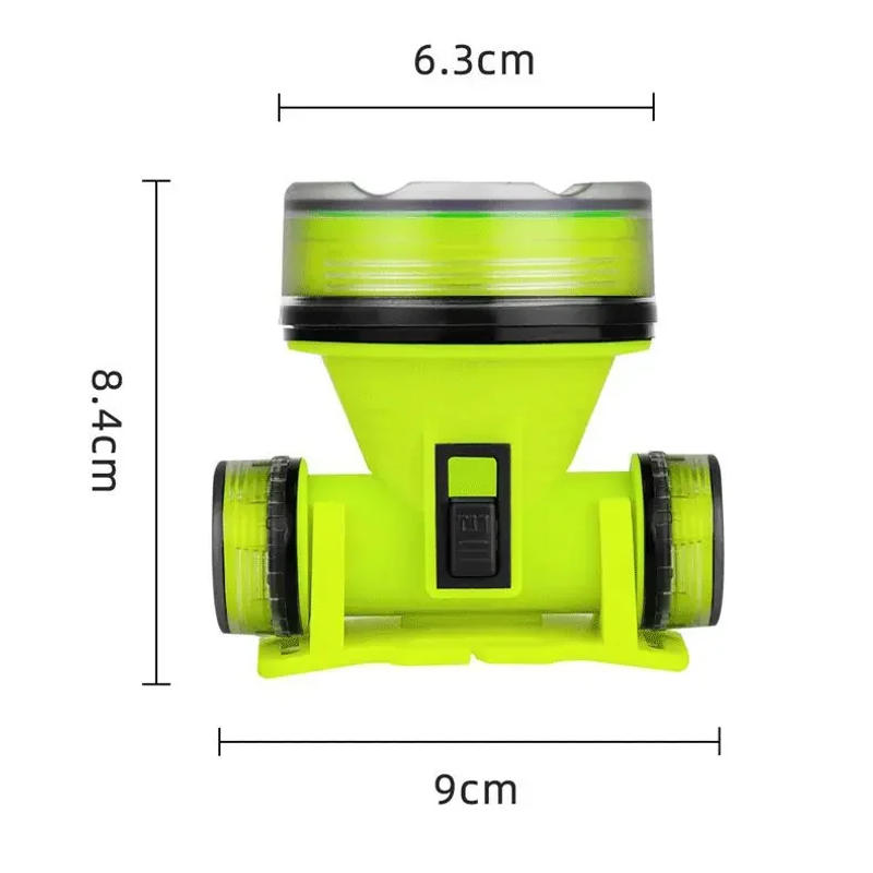 Description Picture 5 of itemPortable Rechargeable Diving Headlight 350m Underwater 2 Light Modes Waterproof Super Bright LED Diver Spearfishing Headlamp new