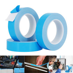 5m 10m/Roll 8mm 10mm 20mm 30mm Width Transfer Tape Double Side Thermal Conductive Adhesive Tape for Chip PCB LED Strip Heatsink
