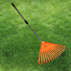 Grass Rake Plastic Long Lasting Easy Installation Weed Puller Tool Wide Application Large Leaf Lawn Rake Garden Accessories