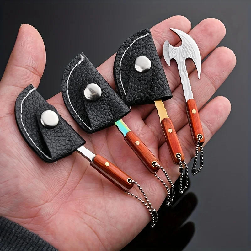 Description Picture 6 of itemMini Ax Knife Keychain Parcel Opening Tools, Sharp Mini Pocket Knife, The Best Gift for Family and Friends Camping Outdoor Tool