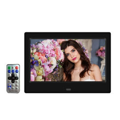7 inch Digital Picture Frames, Plug in USB or SD Electronic Photo Frame, HD Display with Remote Control, Video and Music  photo