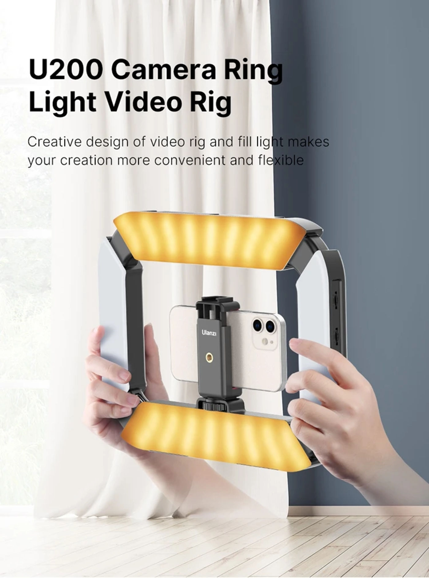 Description Picture 6 of itemUlanzi MA05 Smartphone Cage Stabilizer For Horizontal and Vertical Photography Mobile Camera Rabbit Cage Stabilizer Brackets