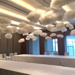 Artificial Cloud White Cotton Cloud Decoration Props Wedding Shop Birthday Party Photography Living Room DIY Hanging Decoration