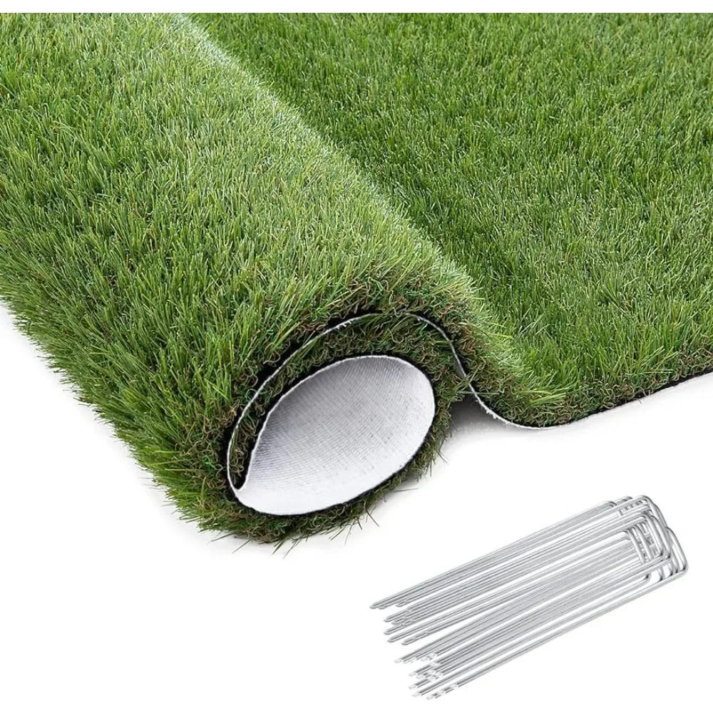 Description Picture 2 of itemArtificial Lawn, 7 X 13 Feet, Synthetic Lawn with 72 Garden Spikes, Dog Turf with Drainage Holes, Backyard Landscaped Balcony