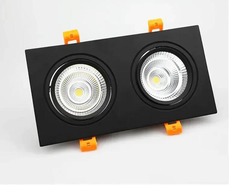 Description Picture 6 of item2/10 PCS Holder Base Spot Lighting Fitting Fixture Ceiling Downlight Adjustable MR16 Spotlight Lamp Frame Cut-out70mm