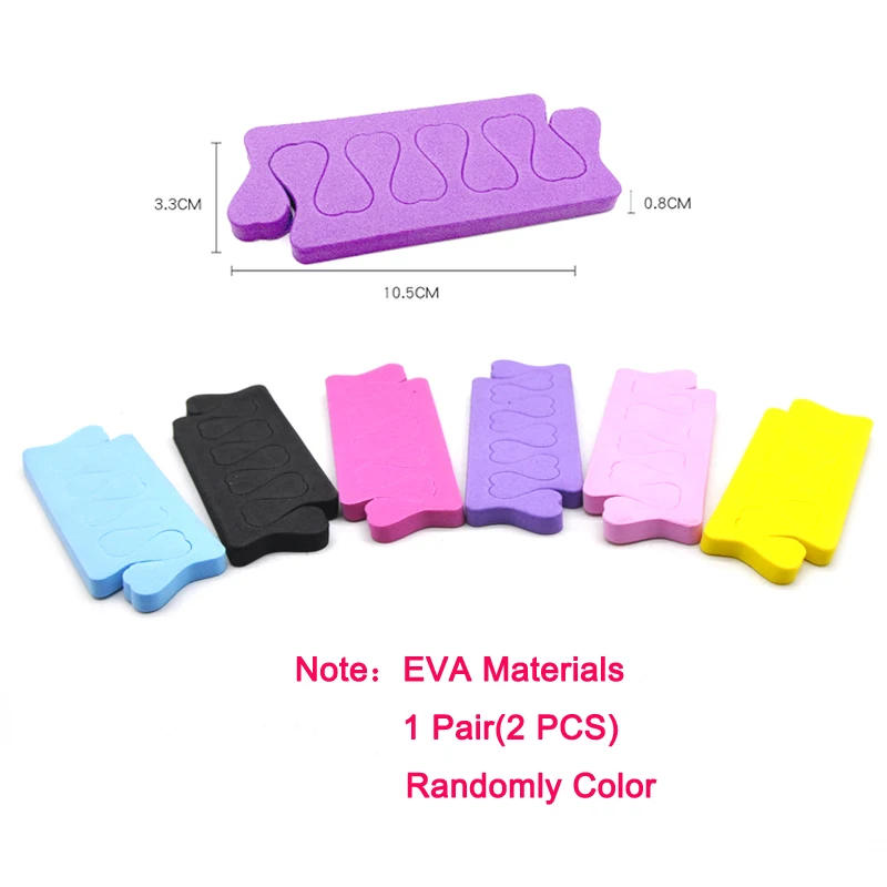 Description Picture 2 of item50pcs/Pack Nail Art Tool Finger Toe Separators Nail Polish Feet Care Sponge Toe Separators Bulk Manicure Pedicure Salon/Home