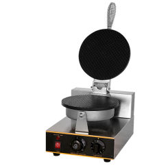 ZU1 Commercial Ice Cream Cone Maker Electric Waffle Cone Maker Nonstick Ice Cream Waffle Roll Maker Double Head Egg Roll Maker