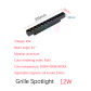 12W Grille spotlight