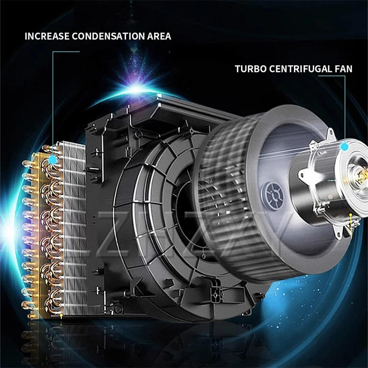 Description Picture 4 of item60L/D dehumidifier industrial 700W dehumidifier basement warehouse workshop moisture absorber 7L water tank 220V