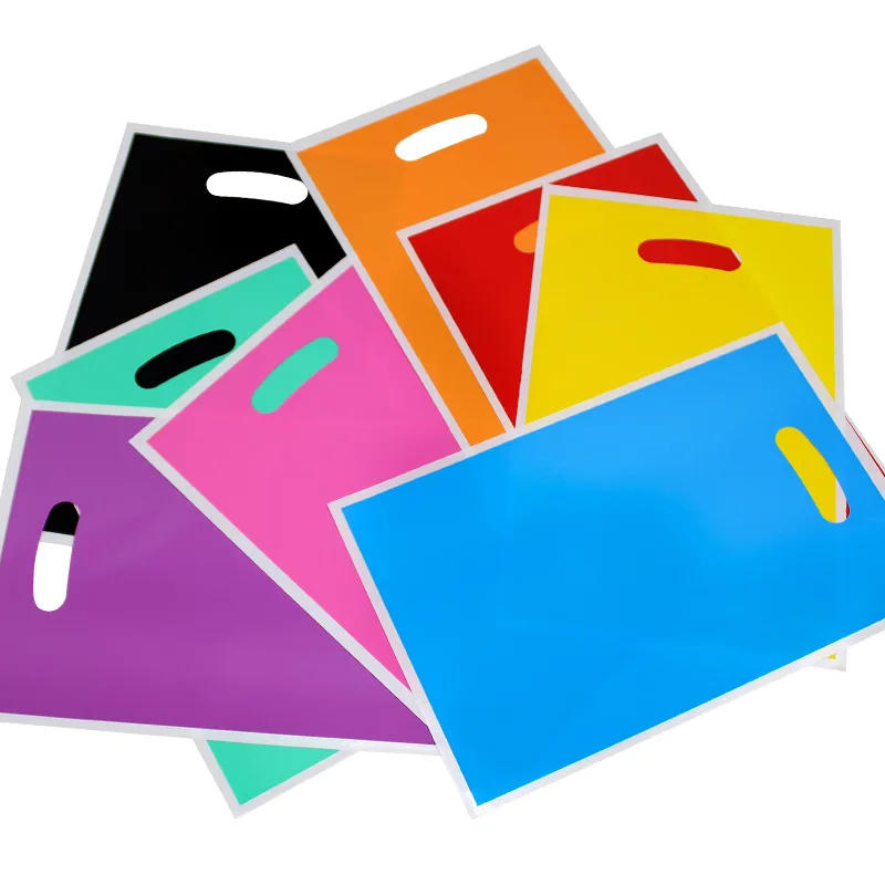 Description Picture 3 of item10-50pcs Printed Gift Bags Polka Dots Plastic Candy Bag Child Party Loot Bags Boy Girl Kids Birthday Party Favors Supplies Decor