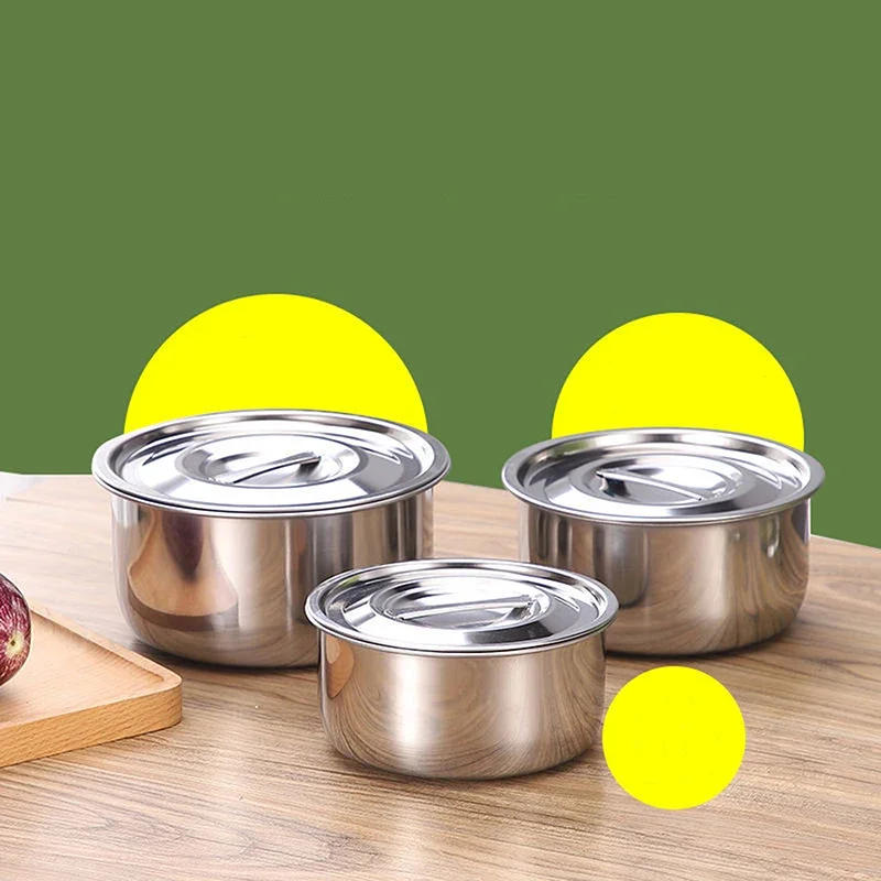 Description Picture 5 of item3pcs Stainless Steel Soup pot With Lid Stock Pot Set Kitchenware Stew Pot Cooking Tools Cookware Kitchen Accessories для кухни