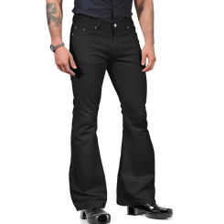 Men Bell Bottom Pants Retro-inspired Flared Pants Fashionable Men's Vintage Jeans Slim Fit Bell Bottom Trousers Harajuku 2024