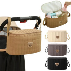 Baby Diaper Bag Korea Cute Bear Mommy Bag Multifunctional Stroller Nappy Bag Maternity Storage Bags Baby Diaper Organizer