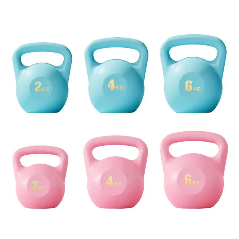 Description Picture 5 of itemWomen Lifting Kettle 2-6kg Dumbbell Carrying Kettlebells Deep Squat Strength Training Fitness Home Exercise Soft Kettlebells