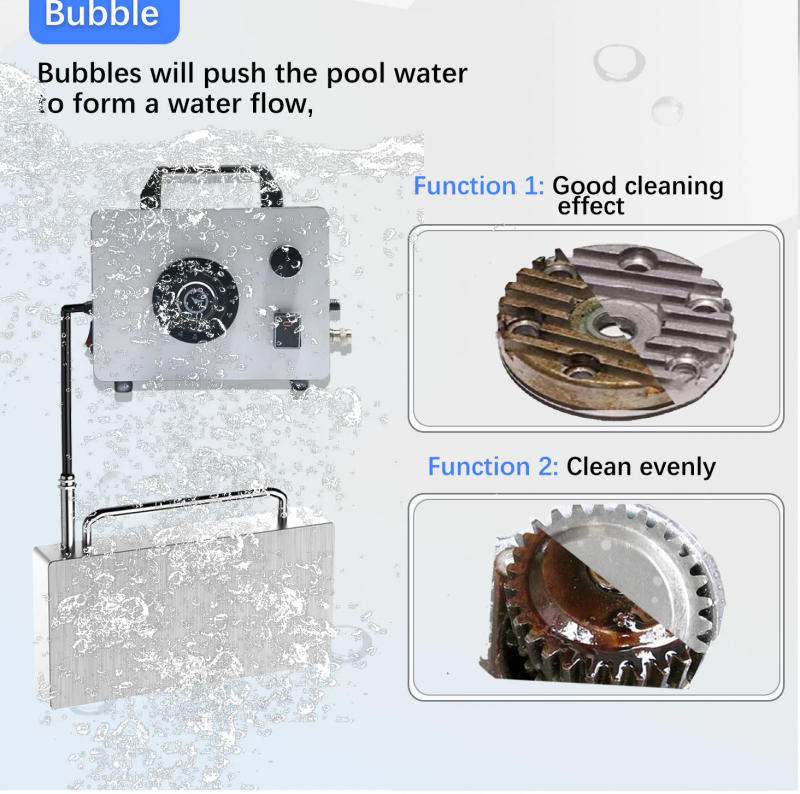 Description Picture 3 of item30L 15L 22L Portable Ultrasonic Cleaner Degas Power Adjustable With bubble function Spare Parts DPF filter Degreaser Machine