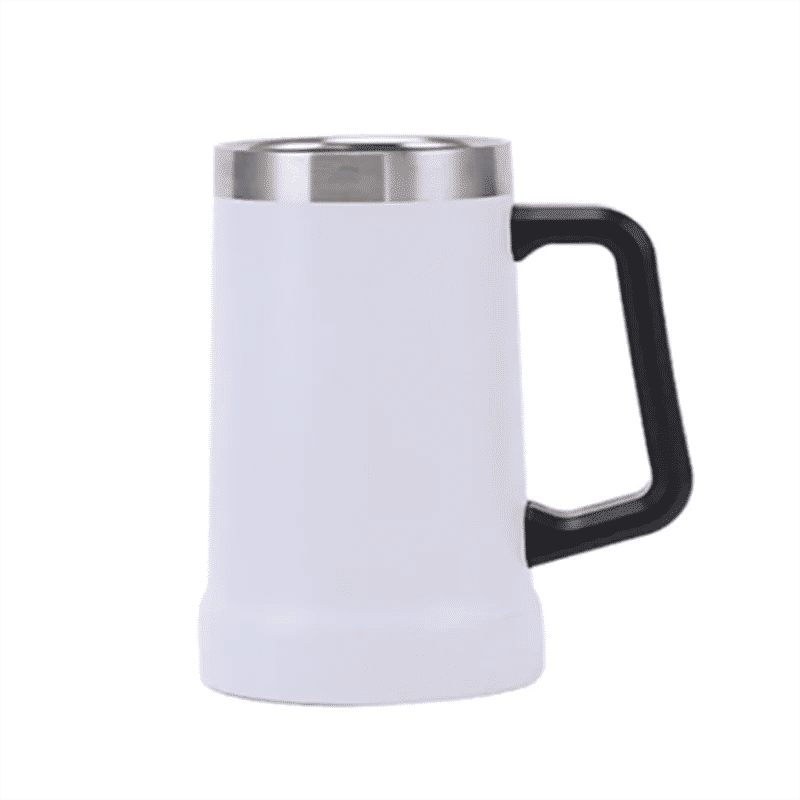 Description Picture 4 of item700ML Insulated Beer Stein Double Wall Insulation Stainless Steel Coffee Mug Thermal Tumbler Big Grip Shatterproof Drinking Cup