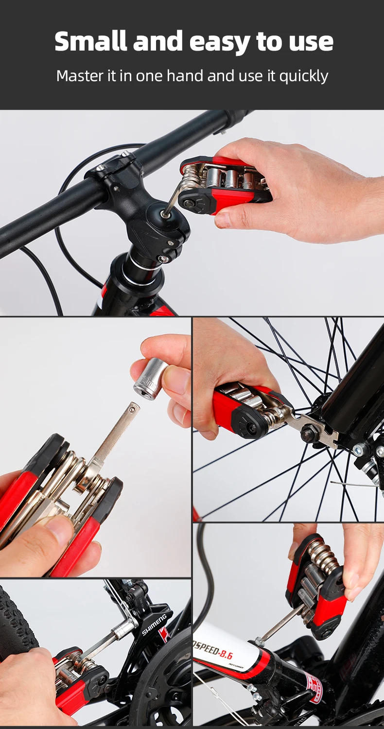 Description Picture 6 of itemMultifunctional Bicycle Repair Tool 16in1 Hexagon Wrench Sleeve Tool Mountain Bike Portable Combination Repair Tools Accessories