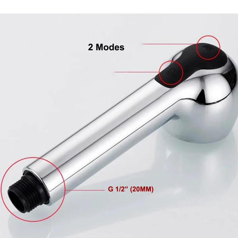 Description Picture 2 of itemKitchen Handheld Pull Out Faucet Water Sprayer Head G1/2 Mixer Tap Bathroom Faucet Replacement Shower Head Mutifuction Nozzle B4