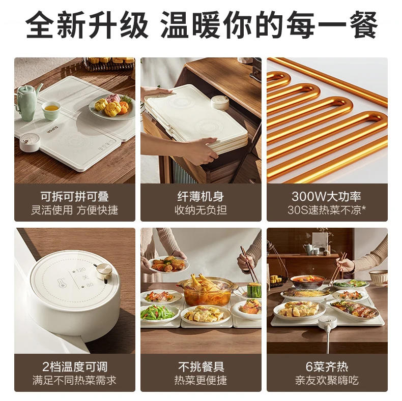 Description Picture 5 of itemNew Warm Dishes Board 220V  2-gear Temperature Control Home Hot Plate Winter Dining Table Insulation Board Mug Warmer кружка