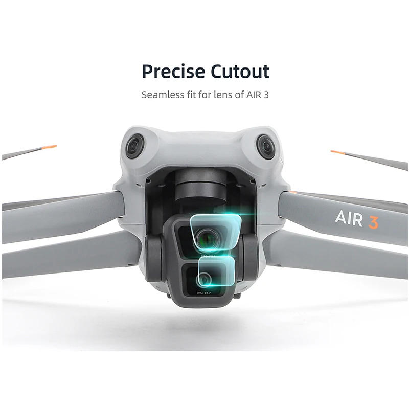 Description Picture 6 of item9H HD Tempered Glass Film for DJI Air 3 Drone Lens Anti-Scratch Protective Explosion-proof Camera Cover Films Accessories