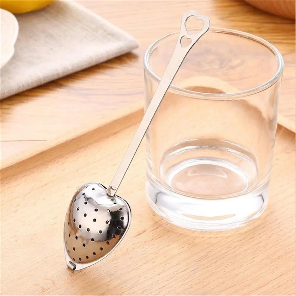 Description Picture 2 of itemReusable Stainless Steel Tea Infuser Mesh Ball Tea Strainer Coffee Herbs Spices Filter Diffuser Handle Tea Ball Kitchen Gadgets