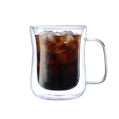 80/220/300/400ML Double Wall Glass Cup Creative Transparent Anti-scald Heat Insulation Water Cup Milk Lemon Juice Coffee Cups