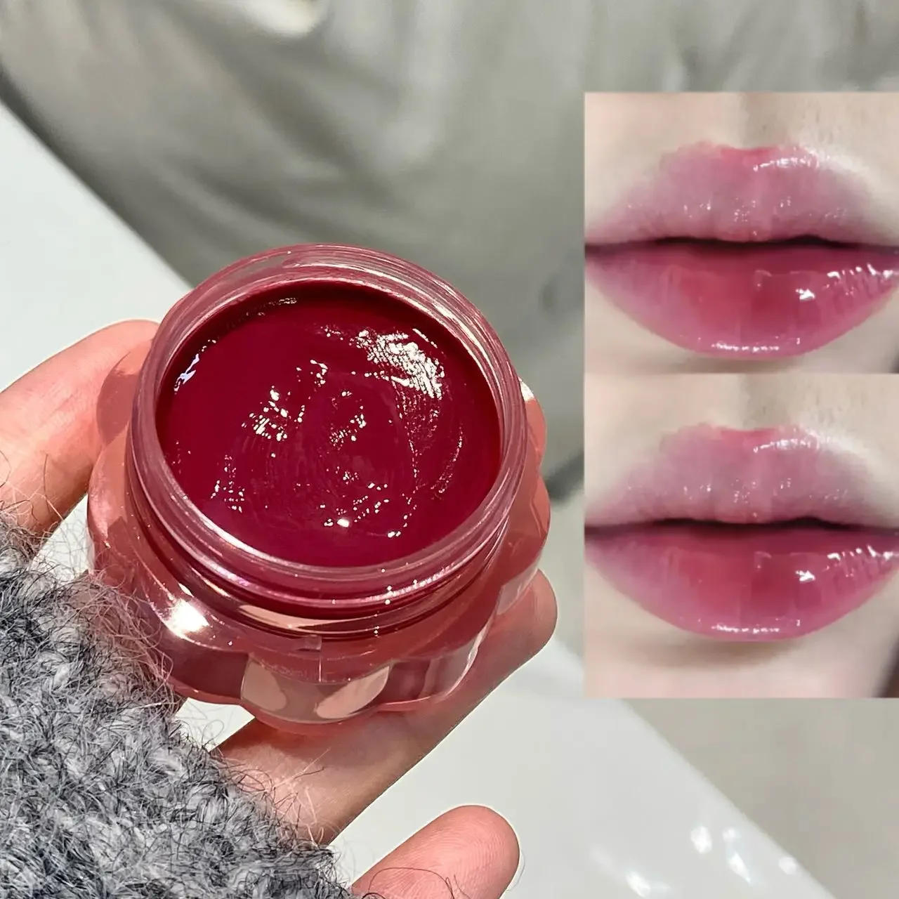Description Picture 5 of itemMirror Water Liquid Lipstick Crystal Jelly Lip Gloss Moisturizing Sexy Lip Plumper Makeup Tint Long Lasting Korean Cosmetics