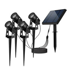 Solar Light Garden Spotlight LED Lamps One-to-four SolarLawn Lamps Waterproof Floodlight Tree Outdoor Decorative Lights