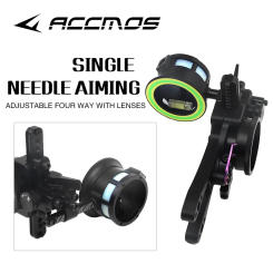 Compound Bow Sight Eddie 1Pin Aiming Fast Fine-tune Long Bar Sight Compound Bow Arrow Hunting Accessories