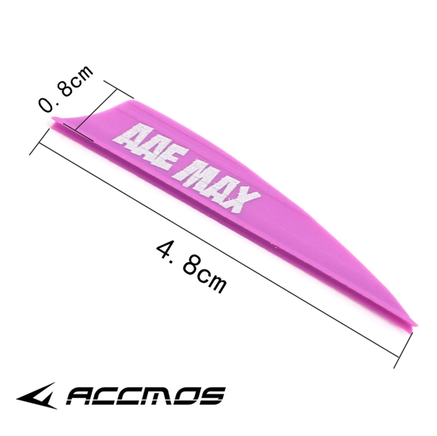 Description Picture 2 of item50PC Arrow Feather Plastic Vanes Plumage 4.8cm For Archery DIY Fletching Arrow Vanes Accessory