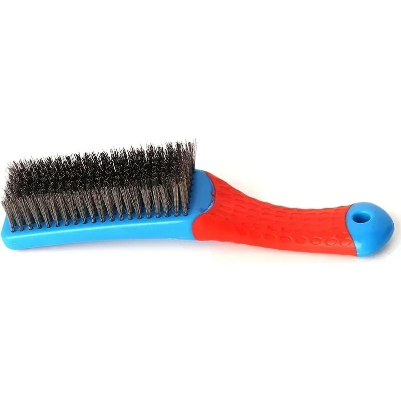 Description Picture 3 of itemHeavy Duty Stainless Steel Wire Brush with Comfortable Plastic Handle - Perfect for Removing Rust, Welding Slag, Dirt, and Paint
