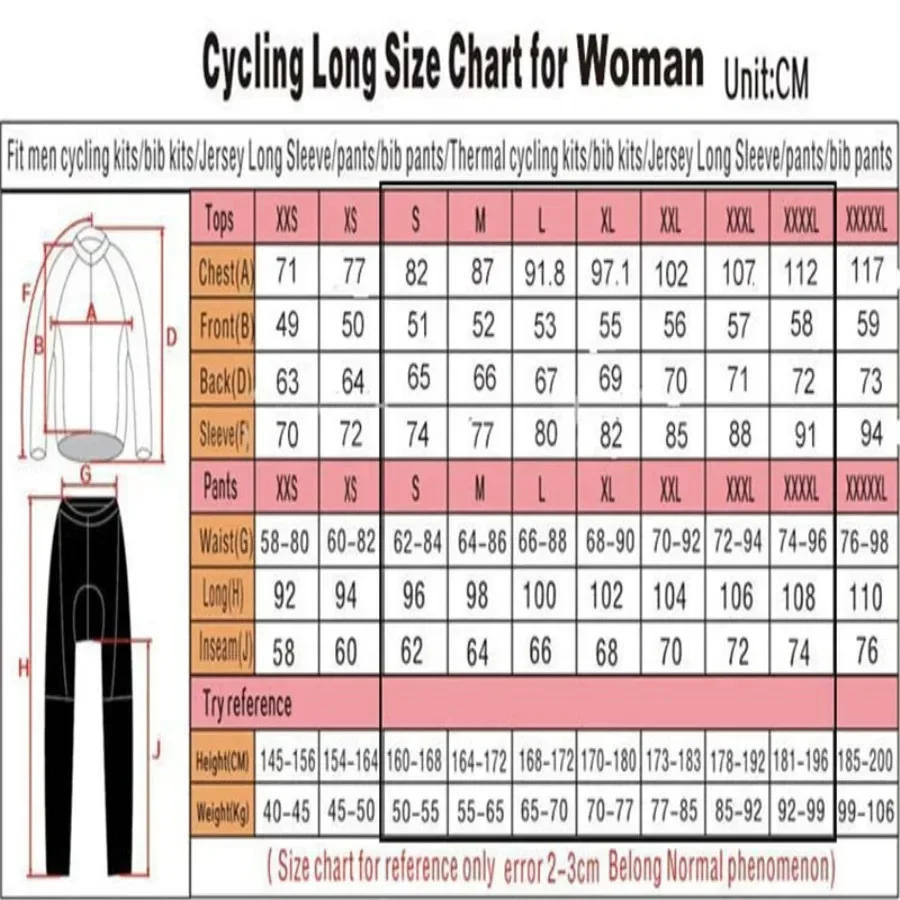 Description Picture 2 of itemSYN Winter Fleece Cycling Jersey Set women Mountian Bicycle Clothes Wear Ropa Ciclismo Racing Bike Clothing Suit Long Sleeve Top