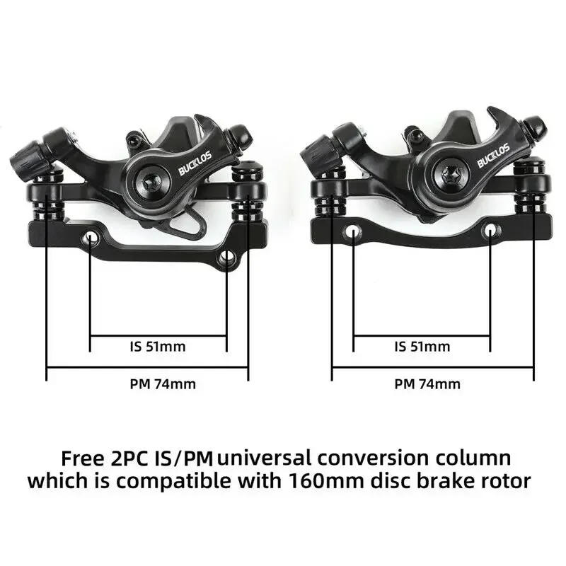 Description Picture 2 of itemBUCKLOS Mtb Brake Caliper Bicycle Mechanical Disc Brake Set for Mountain Bike Pushes Caliper Piston with  Rotor 160mm