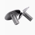 Extra Large Flat Head Slotted Screws Screws Flat Round Head Bolts M2.5-M4,304 Stainless Steel