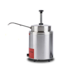220-240V Commercial Restaurant Fast Food Stainless Steel Pump Hot Chocolate Gravy Electric Heater Sauce Warmer Dispenser