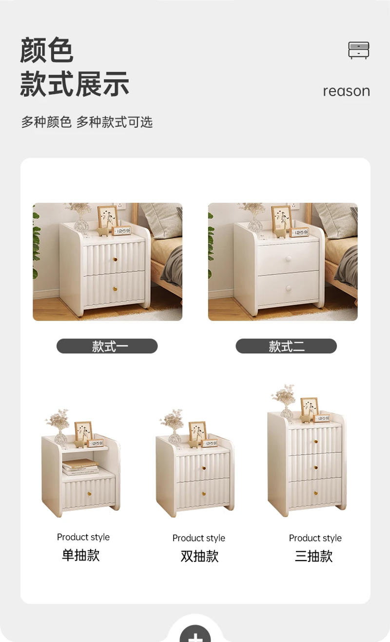 Description Picture 4 of itemDrawers Bedroom Nightstands Coffee Small White Dressers Storage Nordic Bedside Table Filing Mesitas De Noche Home FurnitureLJYXP