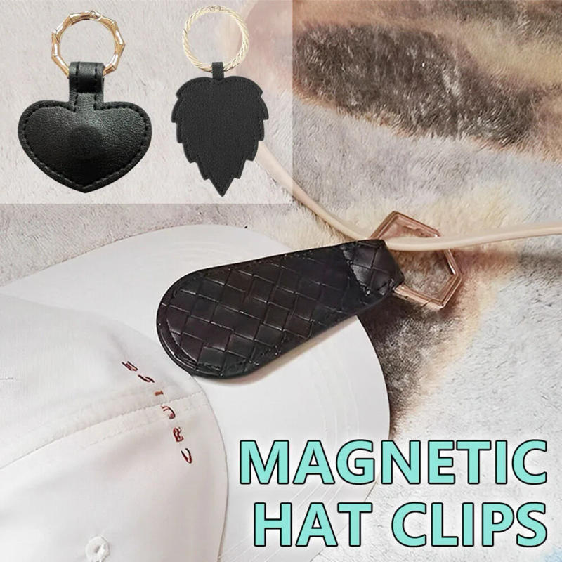 Description Picture 5 of itemMagnetic Hat Cap Clips PU Leather Clips For Traveling Bags Magnetic Hat Keeper Backpack Luggage Essentials Bag Hat Holder